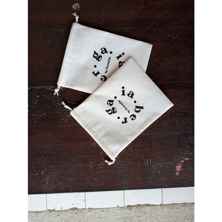 PROMO - SOUVENIR POUCH SPUNBOND SERUT CUSTOM SABLON - KANTONG SERUT POUCH KOSMETIK & HIJAB