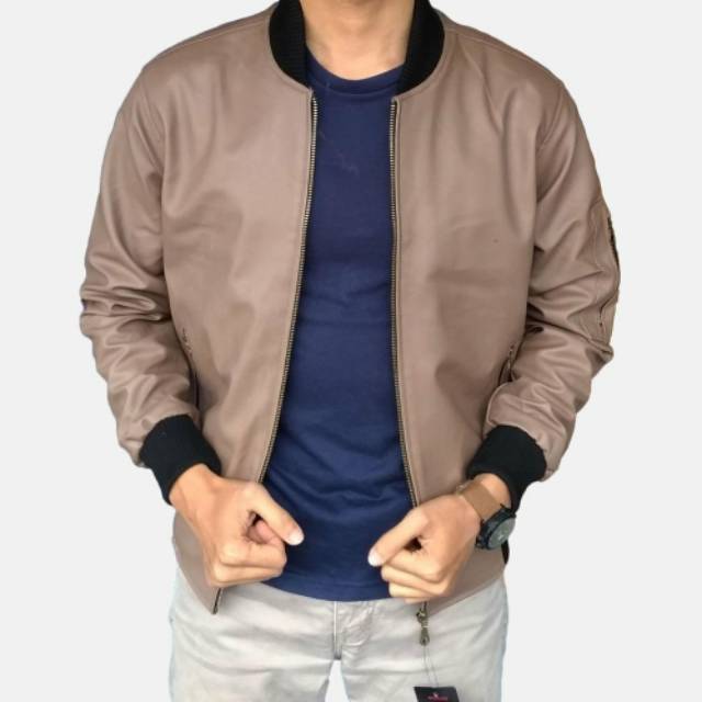 Jaket Inv Bomber Mercuru  Pusat fashion atasan pakaian pria cowok jaket laki big black navy T7Z2