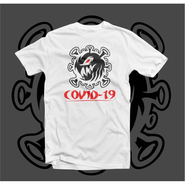 Kaos covid 19 - t-shirt covid 19 - baju covid 19