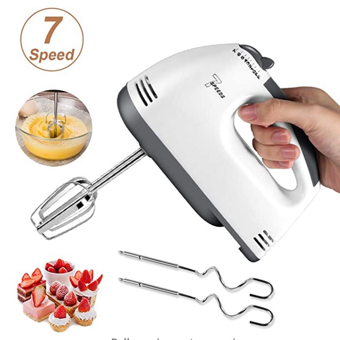 (VCM) Hand Mixer 7 Speed telur keju tepung mixer mie Mixser