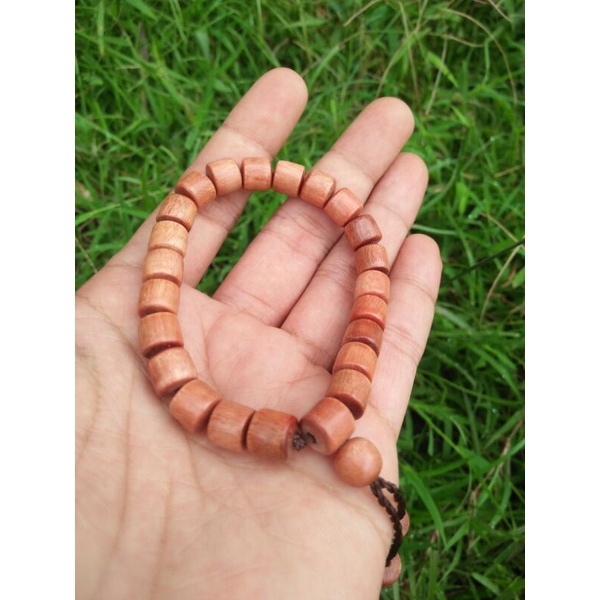gelang kayu stigi gelang murah kayu bertuah gelang tabung 8mm