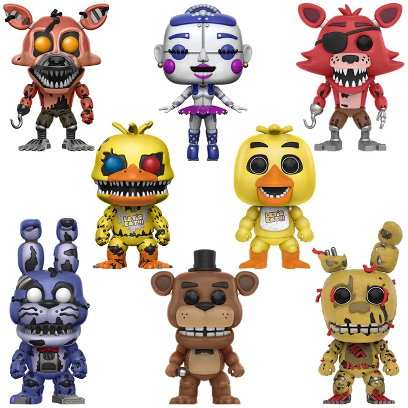 HARGA KHUSUS Chica Bonnie Foxy Freddy Fazbear Bear Puppet Nightmare Model Doll Five Nights At