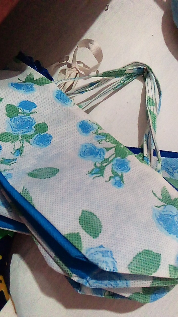 Dompet Sendok, Tempat Sendok Bahan Sponbond Lapis 2 Gambar Motif