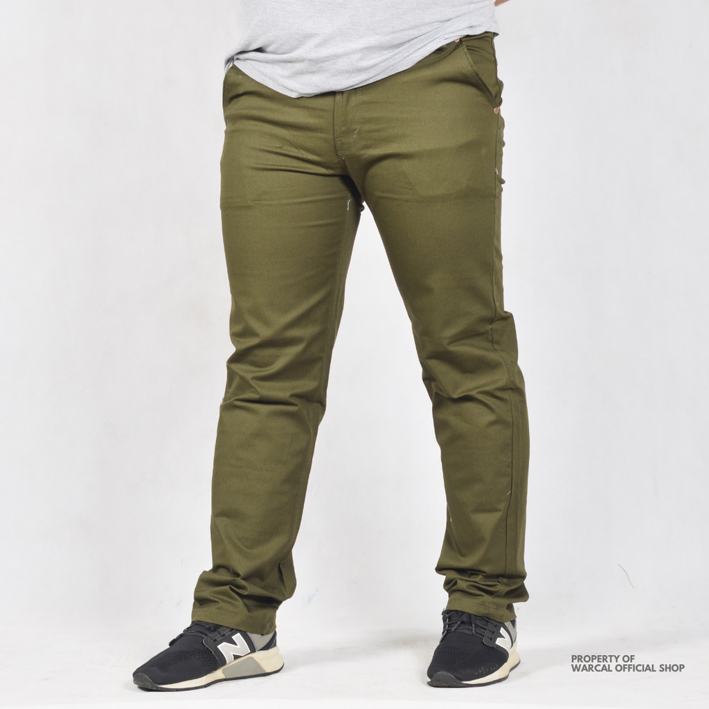 CHINO BIGSIZE PRIA KARET CELANA PANJANG CINOS JUMBO SLIM FIT MELAR