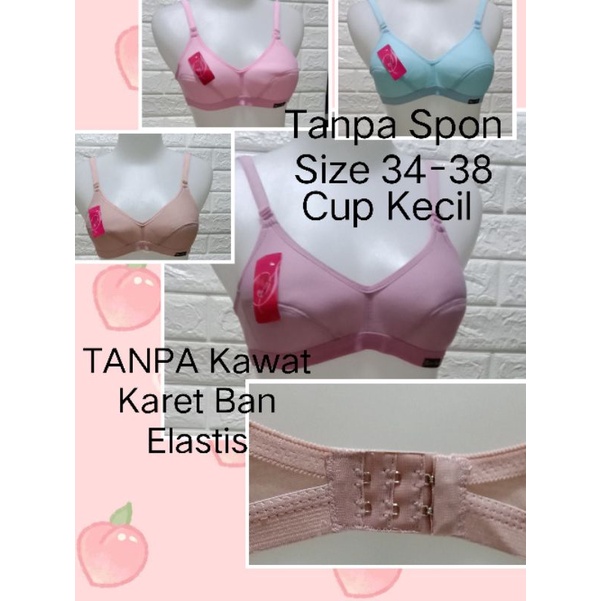 BH hak 2 Size 34-38 (269) BRA Cup A (kecil) Tanpa SPON  Tanpa Kawat