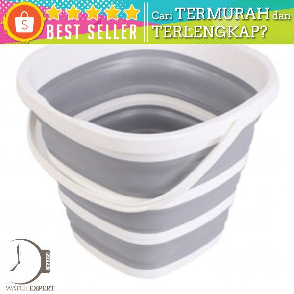 Bisa COD Baskom Ember Lipat Water Bucket Foldable Collapsible 10 Liter