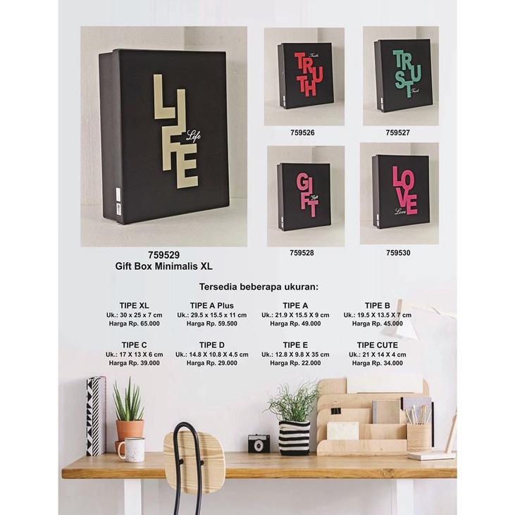 

Kotak kado/Kotak Hadiah/Gift Box Minimalis XL_Life