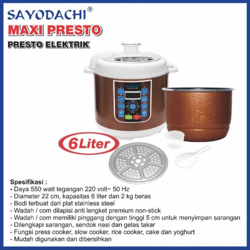 Presto Listrik 6 Liter
