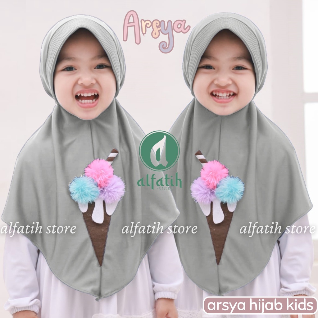 ALFATIH STORE/ Jilbab Anak Arsya / Hijab Anak Murah teni