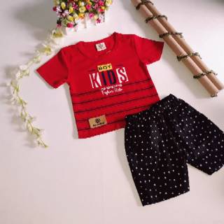 Boy Kids Maxwel Pro Setelan Kaos  Lengan Pendek  Celana  