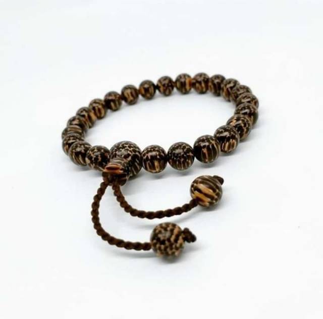 Gelang Kayu Bertuah Murah Gelang Liwung Macan Termurah Motif Bulat 8mm CLW