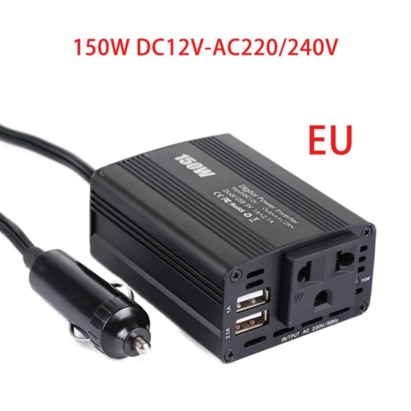 xon double USB inverter daya mobil dc 12v converter charger adaptor auto otomatis power DC to ac
