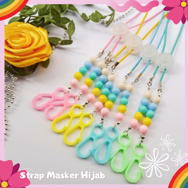 Strap Masker Hijab Strap Masker 2in1 strap Masker lucu