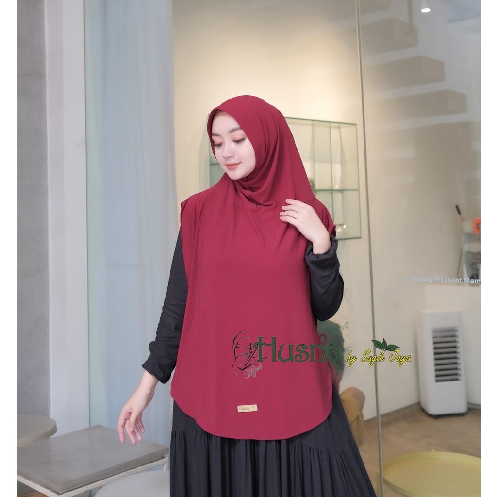 Terbaru Husna Hijab Sport khadijah Cardi Ropel Jersey Premium Zara