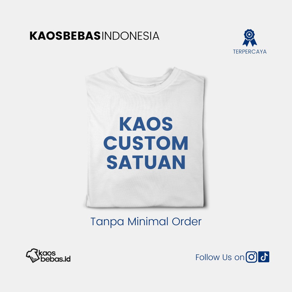 KAOS LENGAN PANJANG (KAOS SABLON CUSTOM SATUAN/BANYAK)