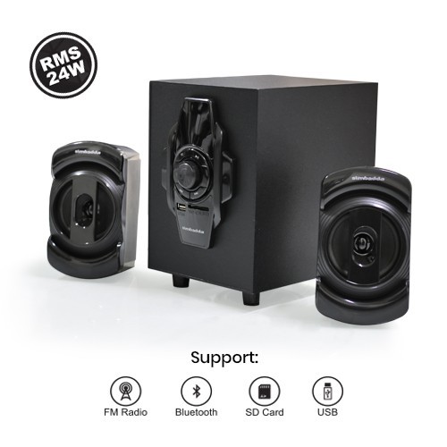 Speaker Bluetooth Simbadda CST 2100N+ - Subwoofer Bass Music Player -