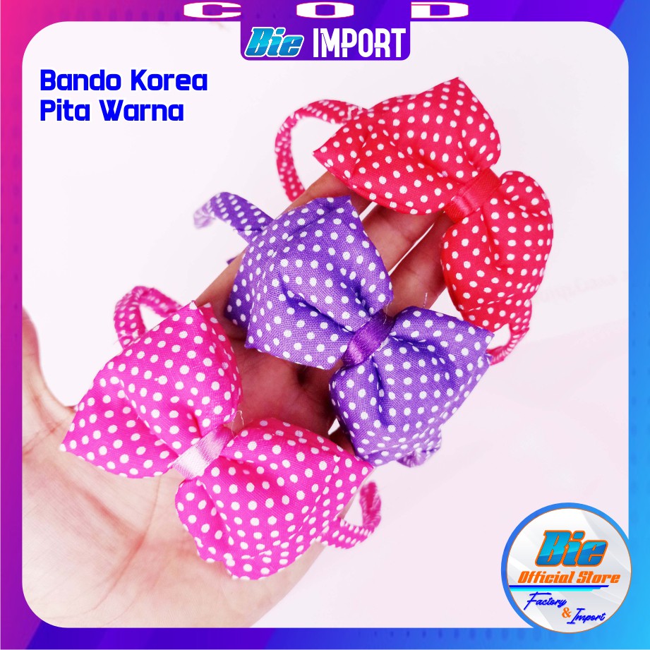 Bando Korea Karakter Pita Warna Impor Best Seller