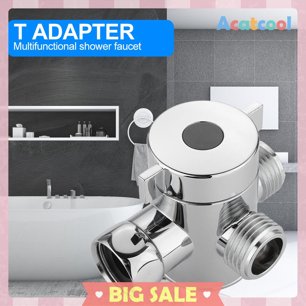 Adapter Konektor Kepala Shower 3 Arah G1 / 2 Fungsi Switch Bentuk T