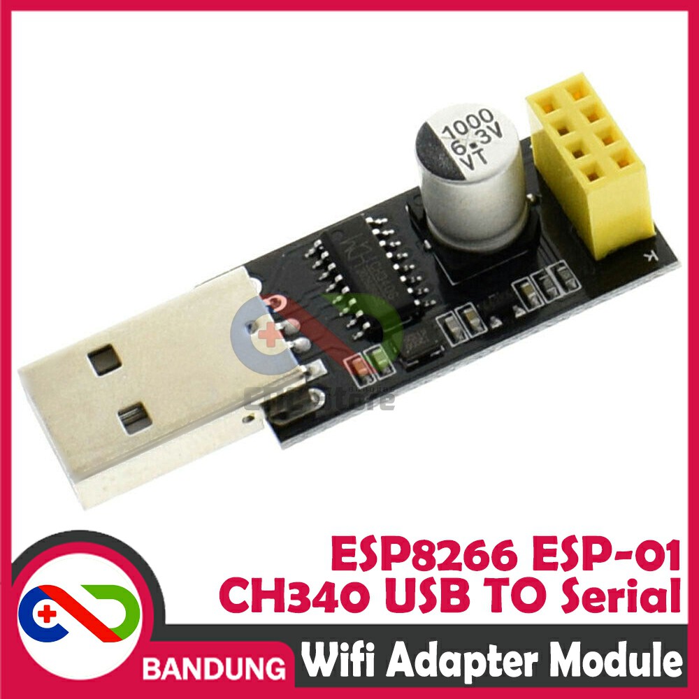 CH340 USB TO SERIAL ESP8266 ESP-01 WIFI ADAPTER MODULE