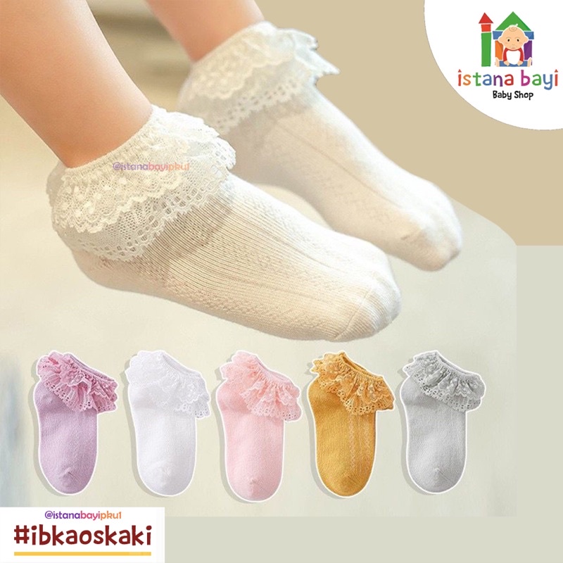 Catell Love Kaos Kaki Renda CL221275 / Kaos Kaki Renda Bayi-Korean baby socks