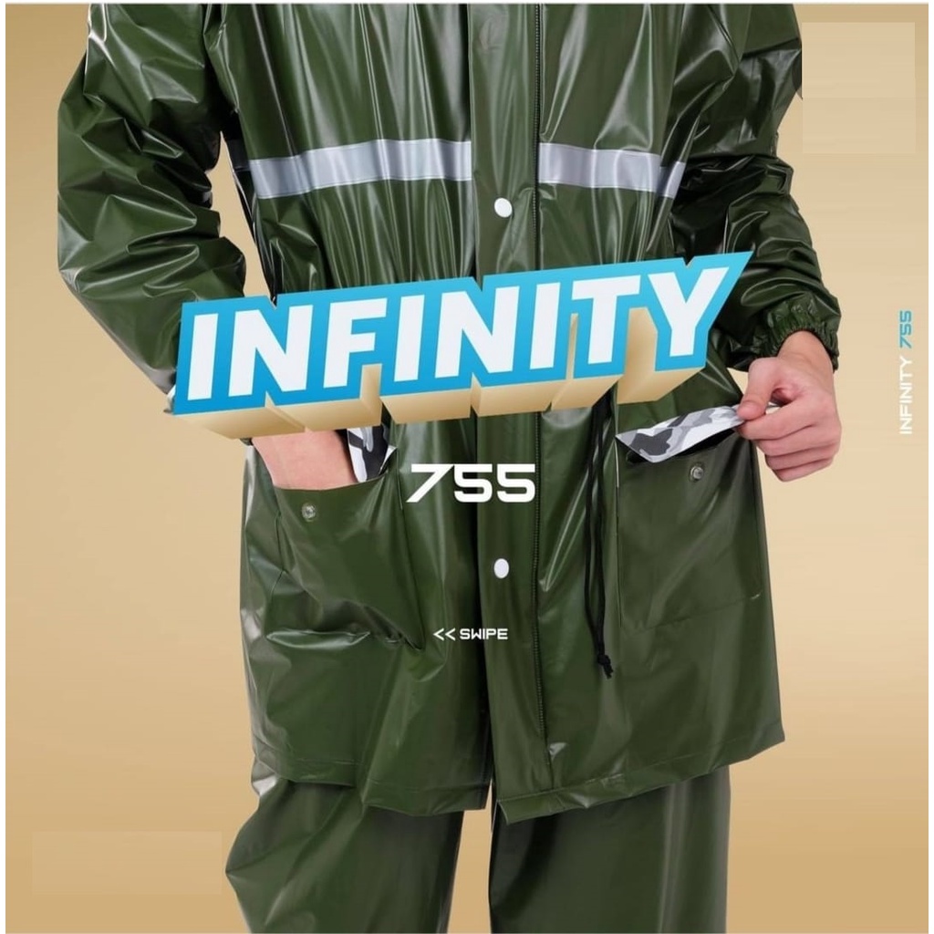 Jas Hujan Stelan Jaket Celana Plevia Infinity 755