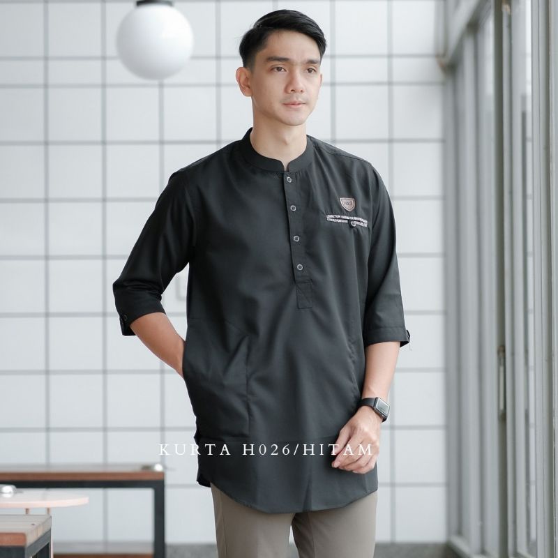 BAJU KURTA H2R/BAJU KOKO QURTA PUTIH ORIGINAL H2R