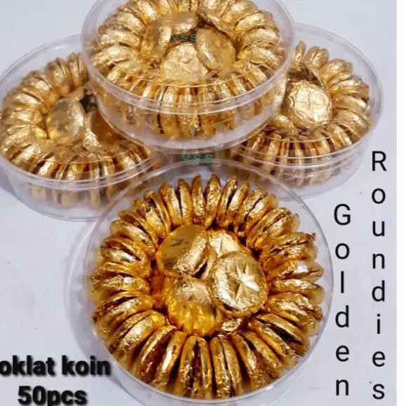 

Mall Coklat koin isi 50pcs by Golden roundies