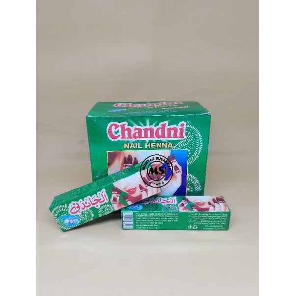 Pacar Kuku Chandini - Henna Kuku Cone Kemasan Kecil Besar ( 1 Lusin)