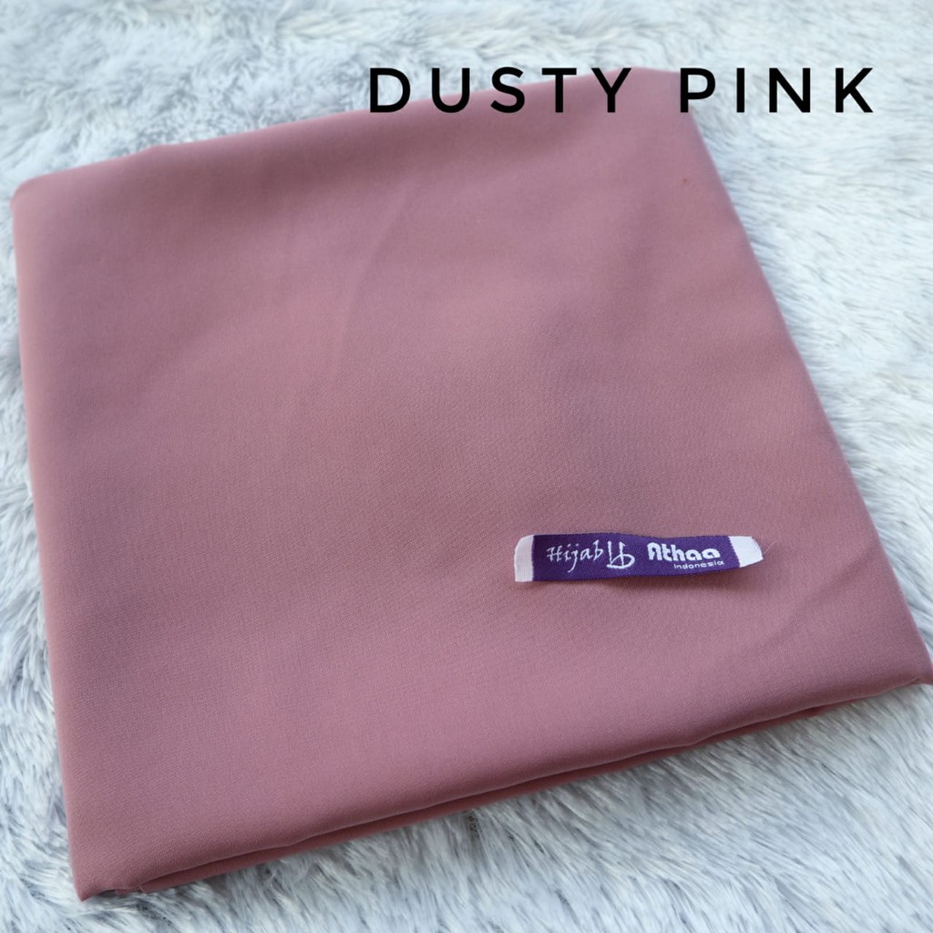 Kain Wolfis/ Woolpeach/ Wolvis Grade A Harga Setengah Meter-Kain Dusty Pink