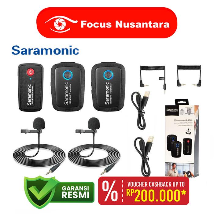 Wireless | Saramonic Blink500 B2(Tx+Tx+Rx) Dual-Channel Wireless Microphone