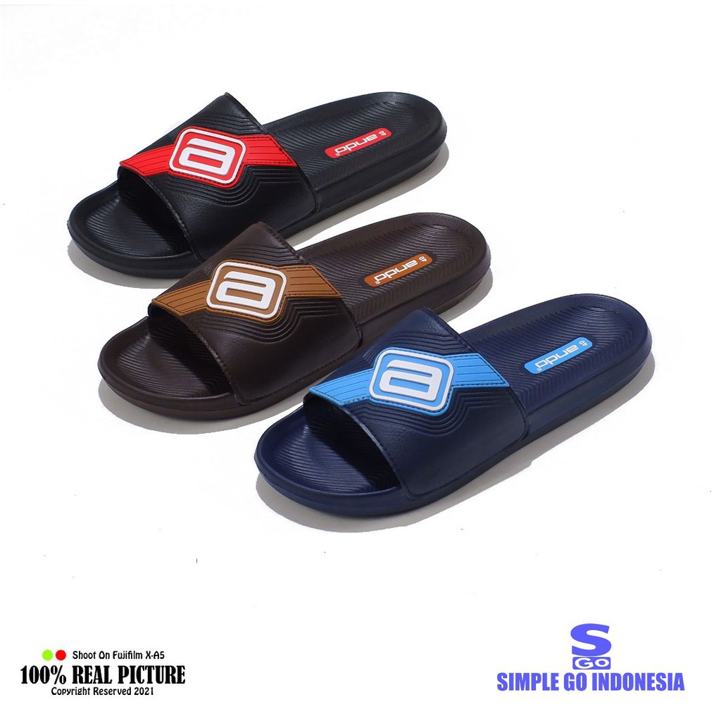 Ando Bosque 02 - Sandal slide pria selop distro original | Sendal slop cowok slip on eva pylon ringan 38-42