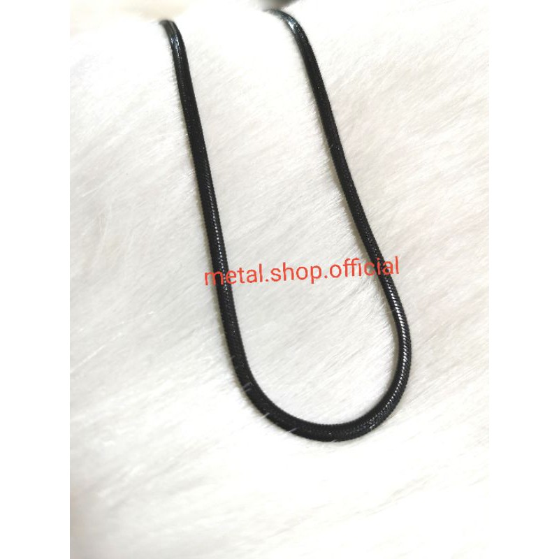 kALUNG TITANIUM GEPENG WARNA HITAM PANJANG 45CM|50CM|60CM