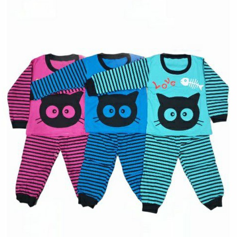 PIYAMA SETELAN PANJANG PANJANG 1pasang