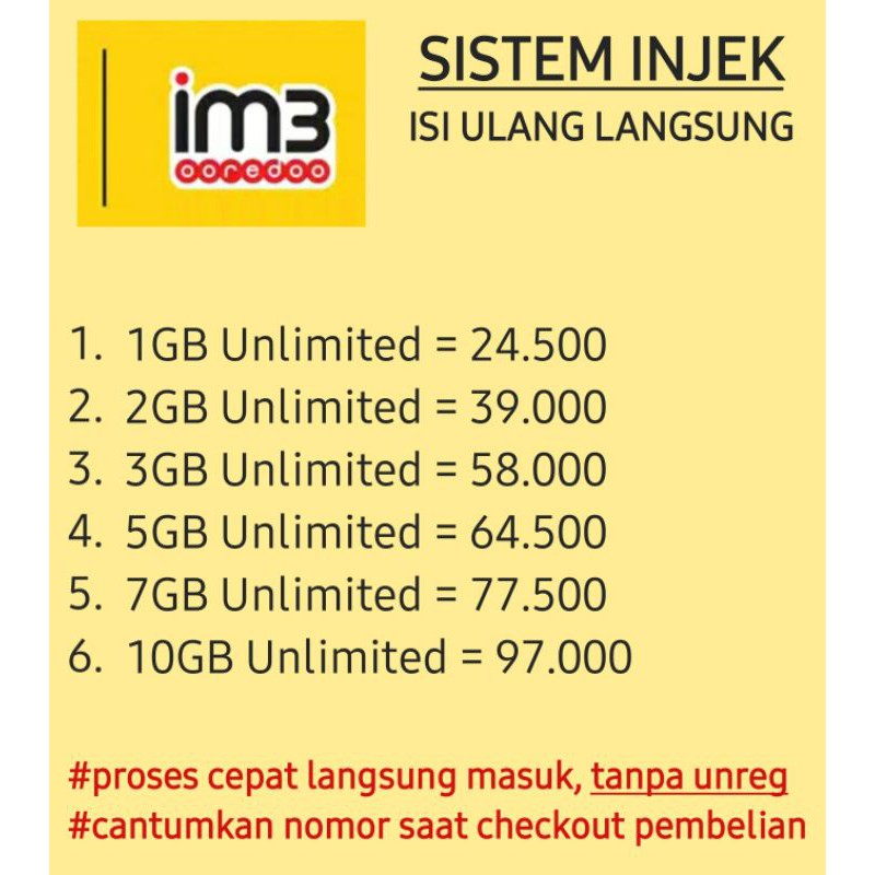 Injek Paket Im3 Jual Produk Inject Indosat Termurah Dan Terlengkap Februari 2021 Bukalapak Maka Dari Itu Paket Im3 Unlimited Music Hadir Untuk Menunjang Hal Tersebut Dengan Memberikan Akses Musik Di