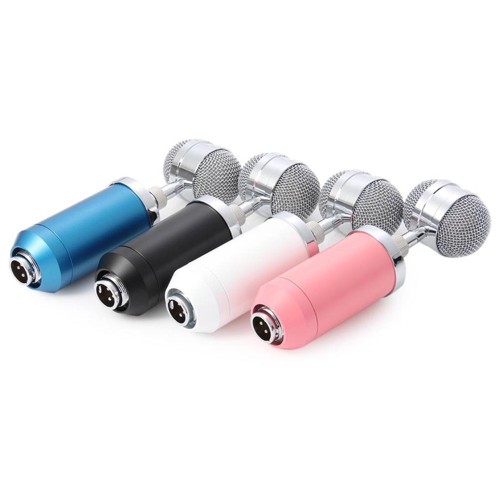 Mikrofon Kondenser with Shock Proof Mount Mini Microphone Condenser Terbaru Mikrofon HP Smartphone