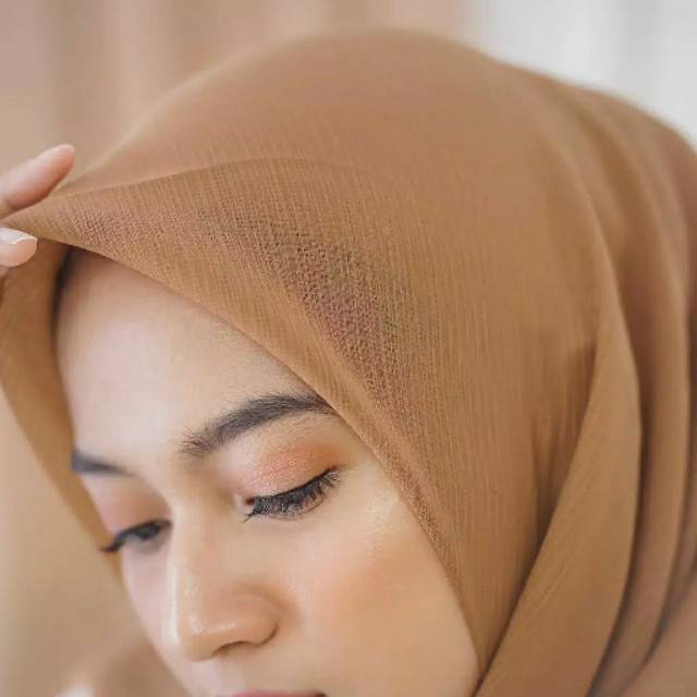 Jilbab segi empat Cornskin Premium Jahit Tepi/ Jilbab Serat Jagung / CORNSKIN-5