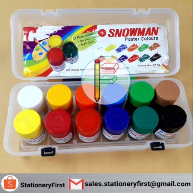 Poster Colour Cat Poster Snowman 12 Warna 15ml Sp 12 Shopee Indonesia