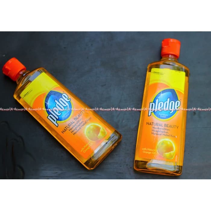 Pledge 170ml Furniture Polish Nature Beauty Kemasan Botol Cairan Aroma Lemon Pembersih Pengkilat Perabot Kayu Furniture Pledge Natural Beauty Pled Orange 170 ml