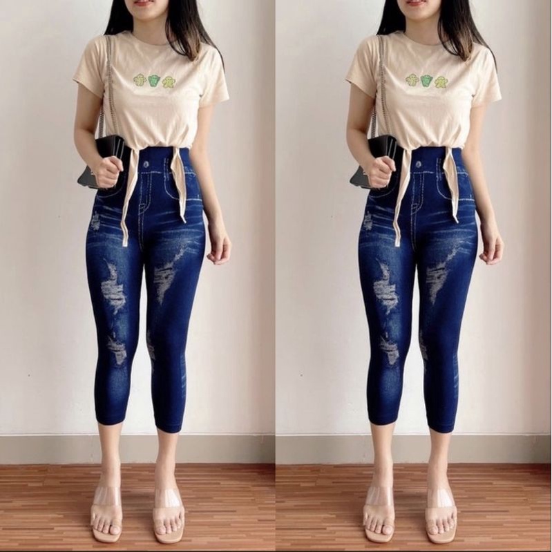 LEGGING 7/8 JEANS IMPORT/LEGGING IMPORT WANITA/LEGGING IMPORT