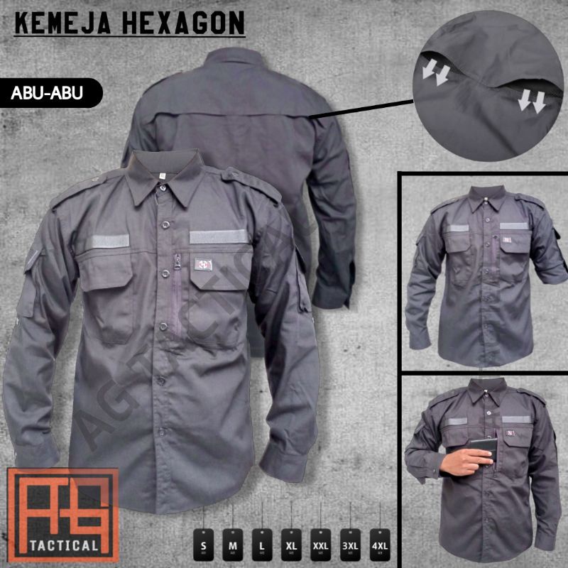 kemeja tactical hexagon / kemeja panjang outdoor / kemeja lapangan