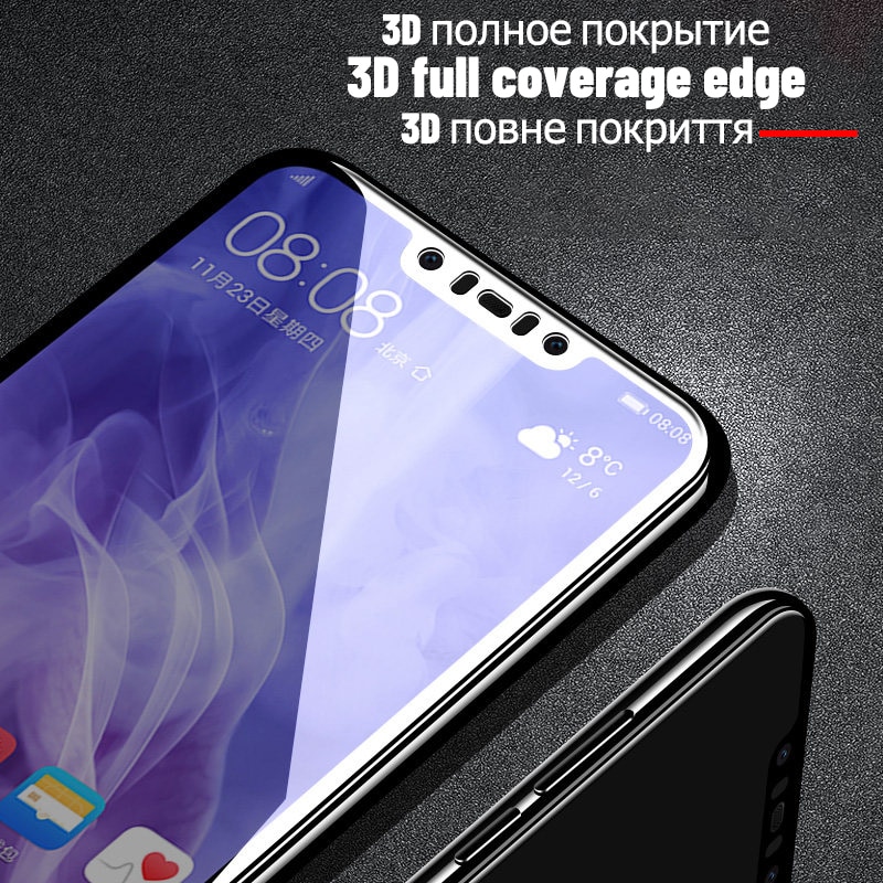 3pcs Pelindung Layar Tempered Glass 21d Untuk Huawei P20 Lite P30 Pro P Smart Z Y6 2019 Mate 20 Pro Lite 30