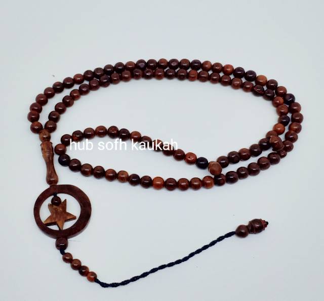 Tasbih 99 kaukah kokka koka size 7 mm kecil bulan bintang