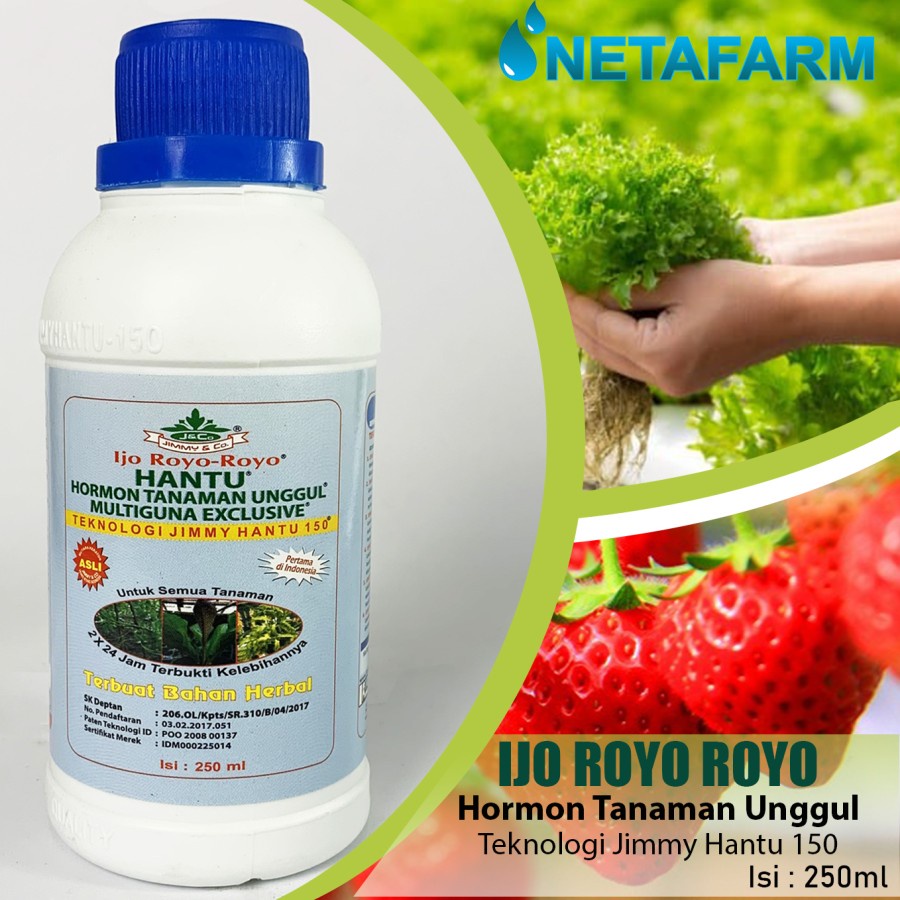 Pupuk Organik JIMMY HANTU Ijo Royo Hormon Multiguna 250ml