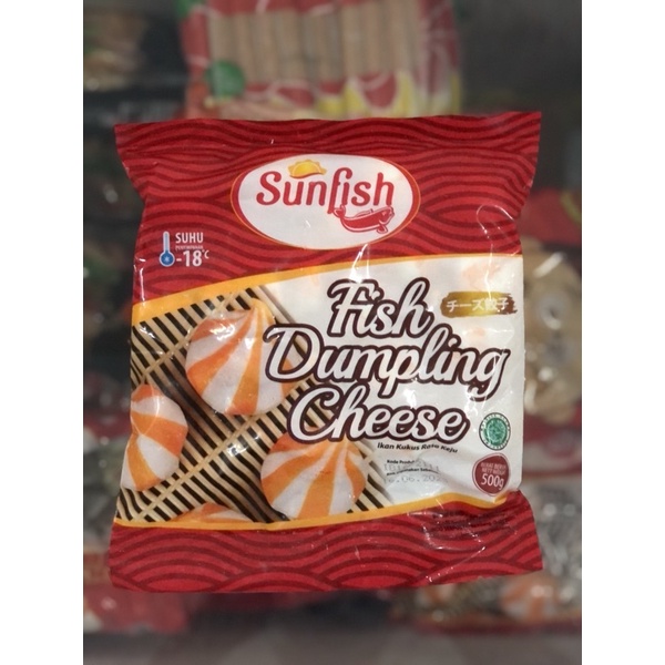 

Sunfish Dumpling Cheese 500gr Dumpling Ikan isi Keju