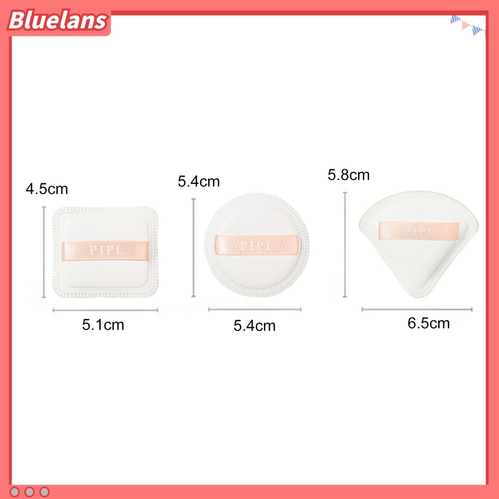 (In Stock) Kacamata Hitam Lensa Warna Warni ♡3 Pcs Spons Puff Makeup Portable Bahan Lembut Breathable Untuk Foundation Cair