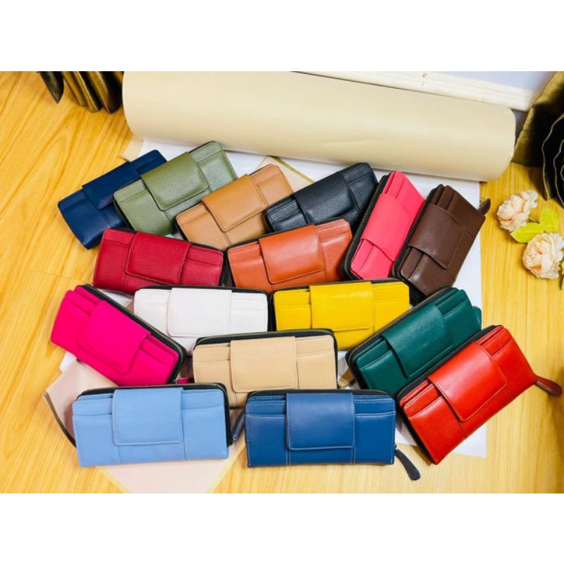 DOMPET WANITA CETET BESAR KULIT ASLI / DOMPET CEWE MODEL TERBARU