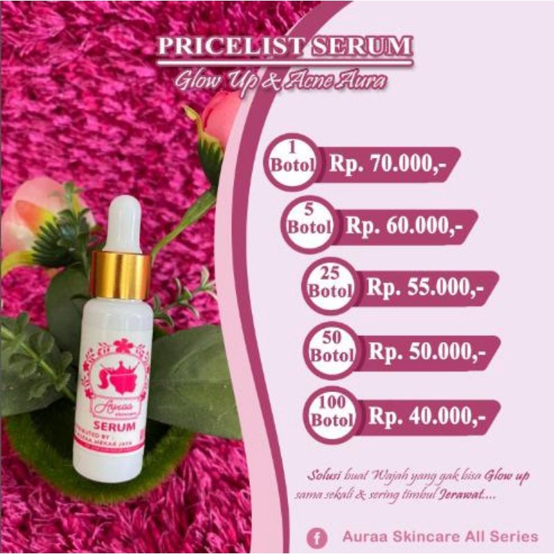 [BACA DESKRIPSI DIBAWAH‼️] SERUM GLOW UP DAN ACNE AURA SKINCARE