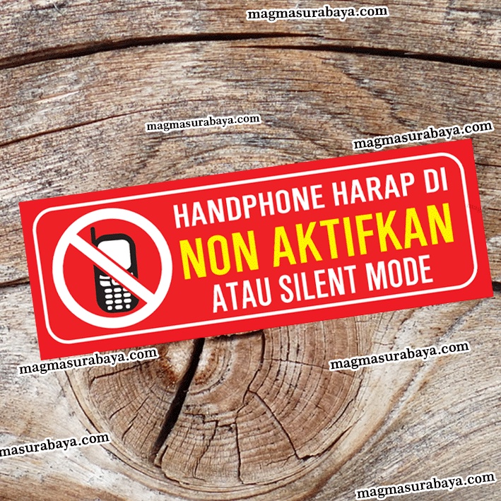 

Stiker Silent HP - HP Harap di non aktifkan