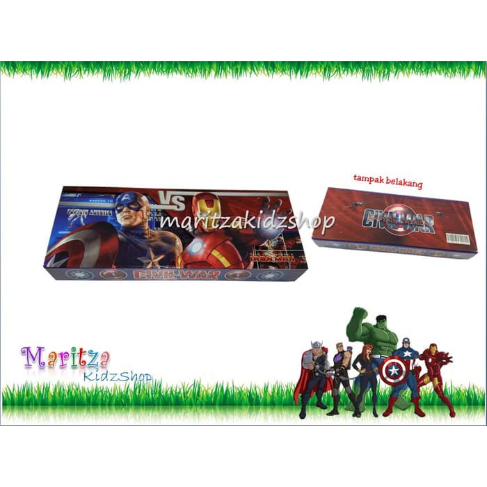 

TERMUURAAH, Kotak / Tempat Pensil / ATK / Stationery Karakter Avangers .