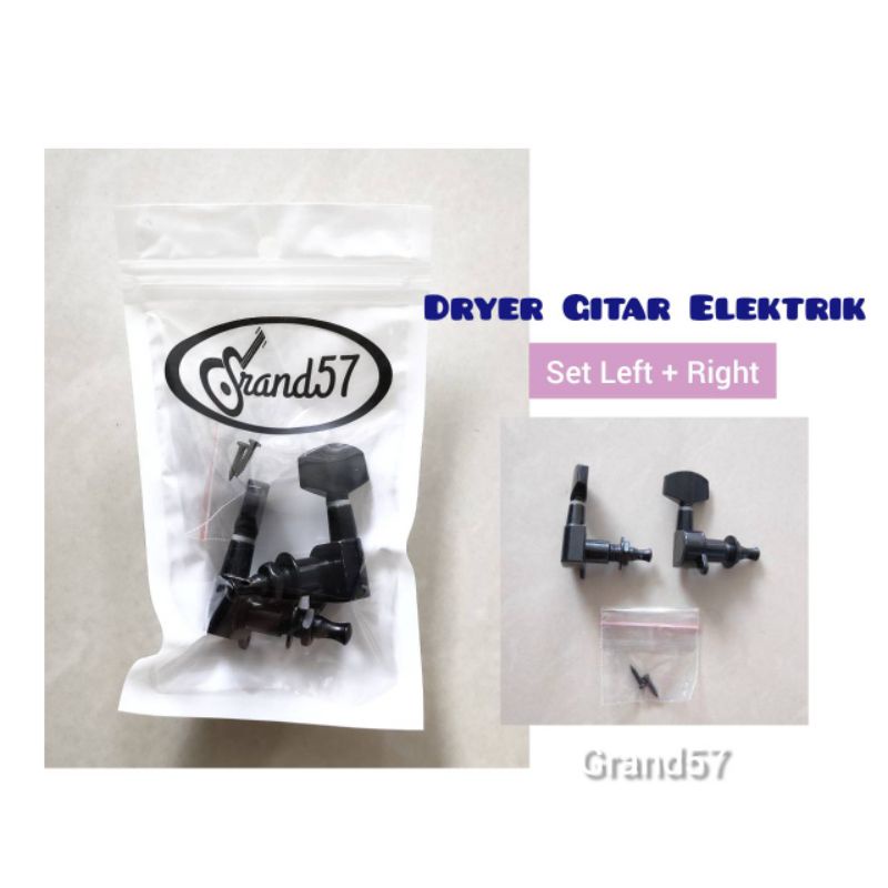 Dryer gitar elektrik tuning peg machine head dryer sejajar grover